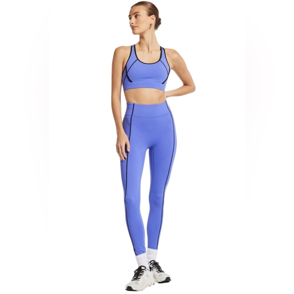 Bandier Center Stage Contrast Seam Legging S XS